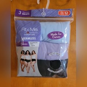 Fit for me signature seamless briefs size 12